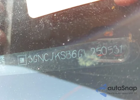 2016 Chevrolet Trax 1Ls z USA, uszkodzony, nr VIN 3GNCJKSB6GL250531